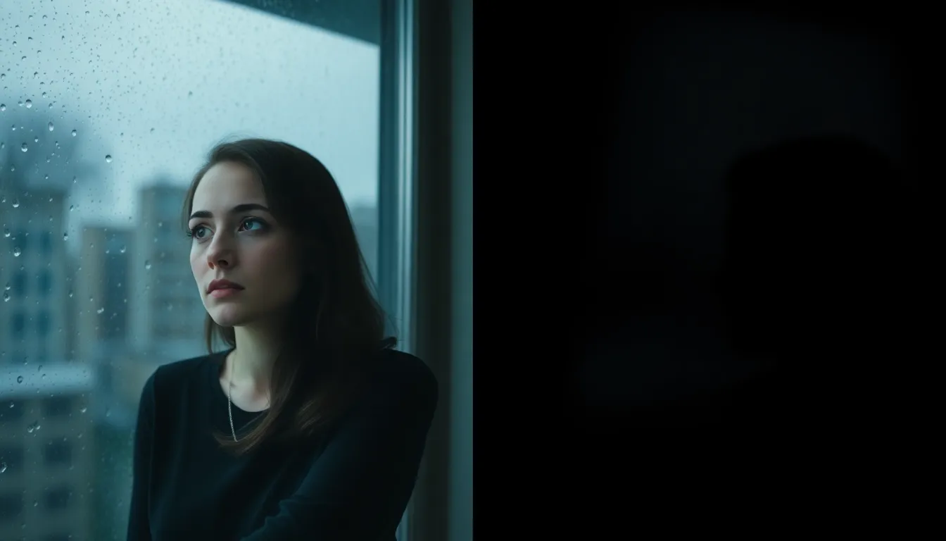 Visual comparison of temporary sadness versus clinical depression