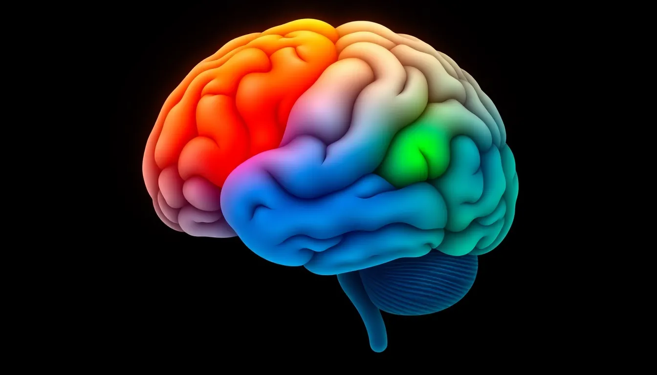 Brain diagram highlighting three regions affected by trauma