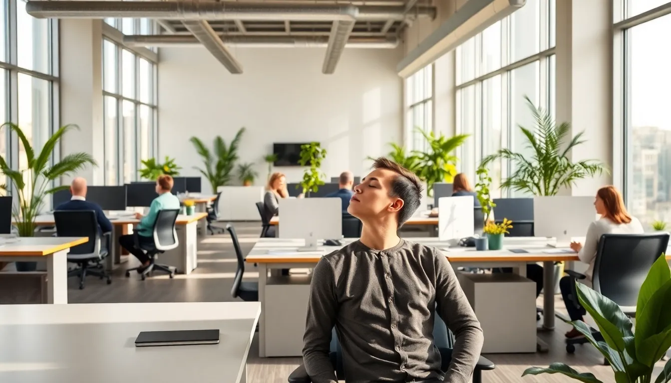 Healthy workplace environment supporting employee mental health